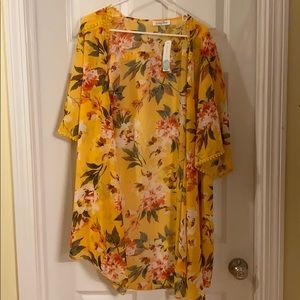 COPY - Emory Park Landy Crochet Trim Kimono